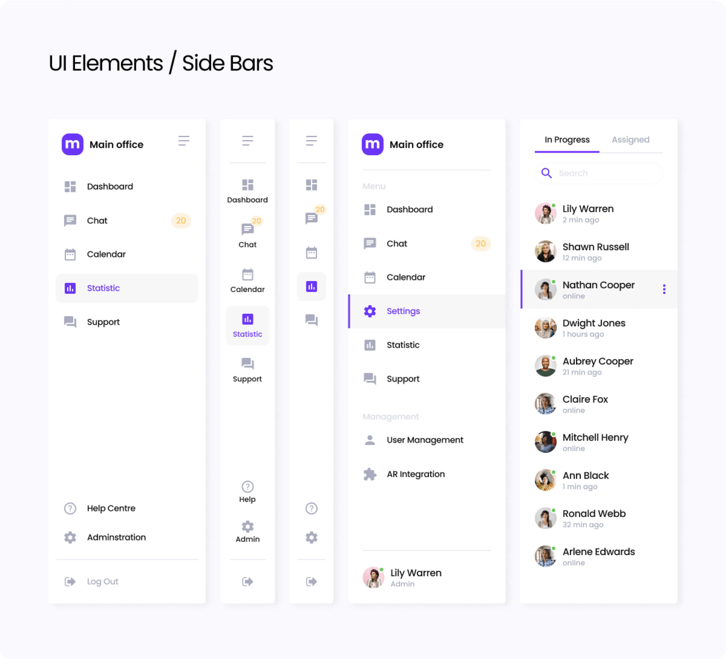 UI Sidebars